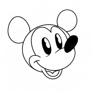 Mickey Mouse Gesicht Ausmalbild 27673-25180