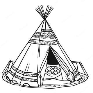 Teepee Ausmalbild 27703-25202