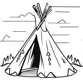 Teepee Ausmalbild 27703-25203