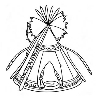 Teepee Ausmalbild 27703-25204