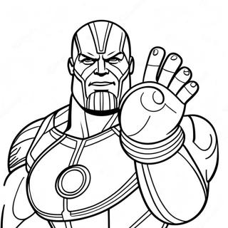 Thanos Mit Dem Infinity Handschuh Ausmalbild 27885-25344