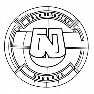 Denver Nuggets Logo Ausmalbild 28004-25433