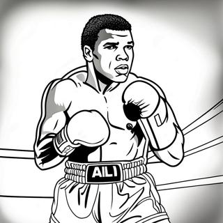 Muhammad Ali Im Ring Ausmalbild 28165-25568