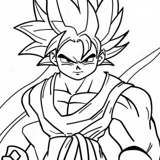 Goku Super Saiyan 4 Ausmalbild 28405-25747