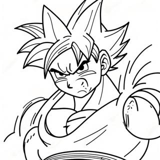 Goku Super Saiyan 4 In Aktion Ausmalbild 28406-25750