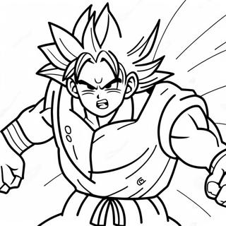 Goku Super Saiyan 4 In Aktion Ausmalbild 28406-25751