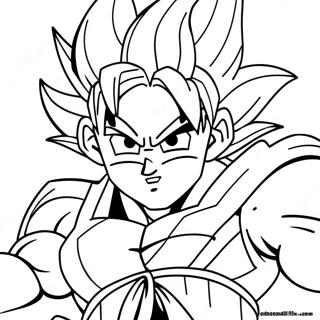 Goku Super Saiyan 4 In Aktion Ausmalbild 28406-25752