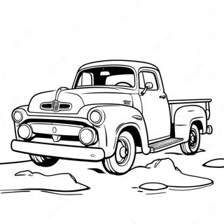 Vintage Pickup Truck Ausmalbild 28526-25845