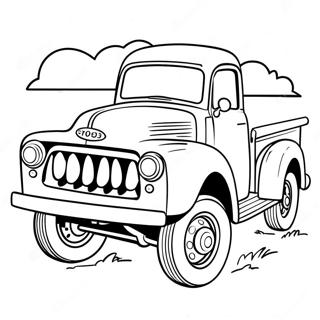 Vintage Pickup Truck Ausmalbild 28526-25847