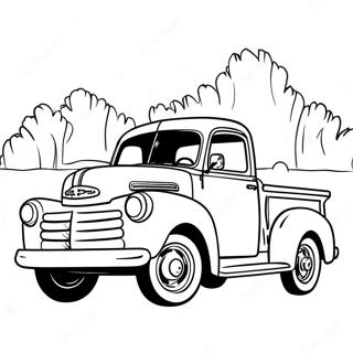 Vintage Pickup Truck Ausmalbild 28526-25848