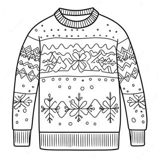 Gemutlicher Winterpullover Ausmalbild 28577-25878