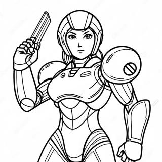 Samus Aran Im Power Suit Ausmalbild 28857-26101