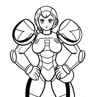 Samus Aran Im Power Suit Ausmalbild 28857-26102