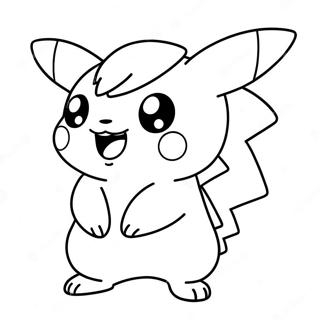 Niedlicher Chibi Pikachu Ausmalbild 28937-26167