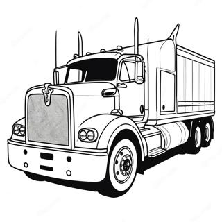 Klassisches Kenworth Lkw Ausmalbild 28977-26198