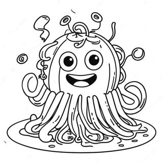 Lustiges Spaghetti Monster Ausmalbild 29057-26262