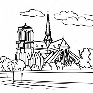 Kathedrale Notre Dame Ausmalbild 29137-26327