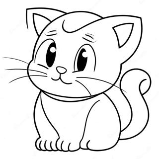 Cartoon Katze Ausmalbilder