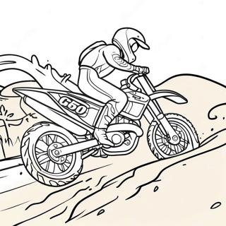 Dirt Bike Rennen Ausmalbild 291-233