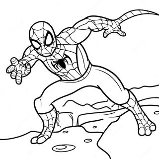 Spiderman Gegen Eidechse Actionszene Ausmalbild 29297-26456