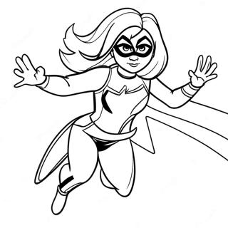 Ms Marvel In Aktion Ausmalbild 29378-26509