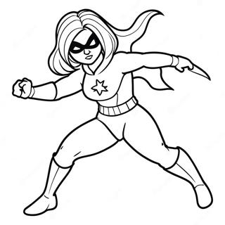 Ms Marvel In Aktion Ausmalbild 29378-26510