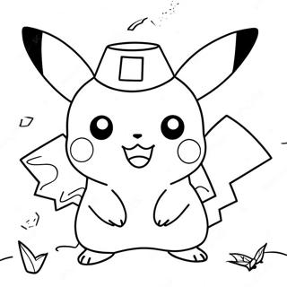 Charmantes Pikachu Pokemon Go Ausmalbild 29408-26533