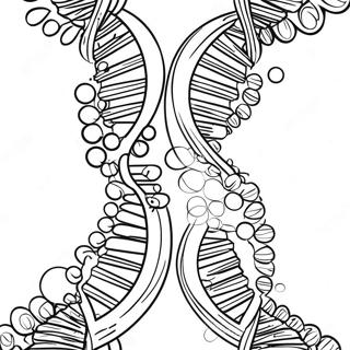 Dna Doppelhelix Ausmalbild 29458-26573