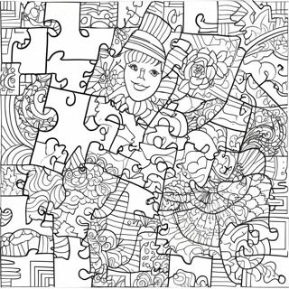 Buntes Puzzle Ausmalbild 29528-26630