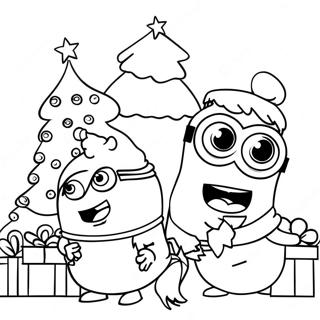 Minions Weihnachtsausmalbild 29557-26650