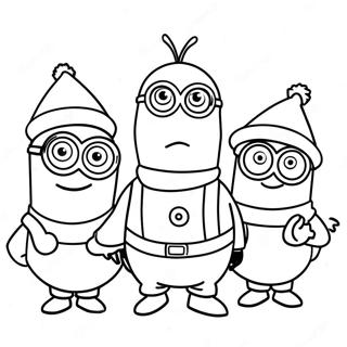 Minions Weihnachtsausmalbild 29557-26652