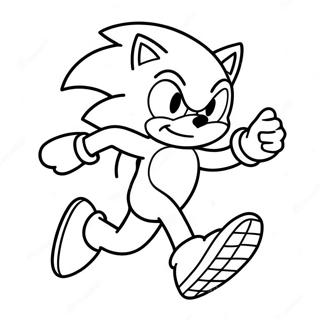 Schneller Sonic Lauf Ausmalbild 29628-26709