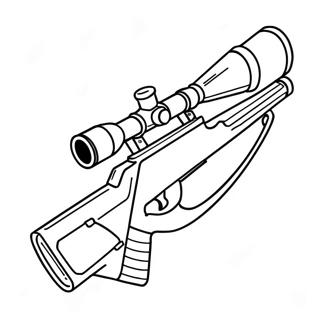 Realistisches Scharfschutzengewehr Ausmalbild 29788-26840