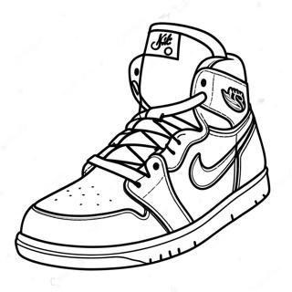 Jordan 1 Sneaker Ausmalbilder