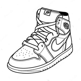 Jordan 1 Sneaker Ausmalbild 2978-2411