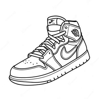 Klassisches Jordan 1 Sneaker Ausmalbild 2979-2416