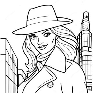 Carmen Sandiego In Einer Geheimnisvollen Stadt Ausmalbild 29889-26909