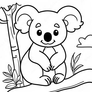 Abenteuerlicher Koala Im Dschungel Ausmalbild 29989-26989