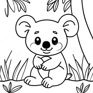 Abenteuerlicher Koala Im Dschungel Ausmalbild 29989-26990