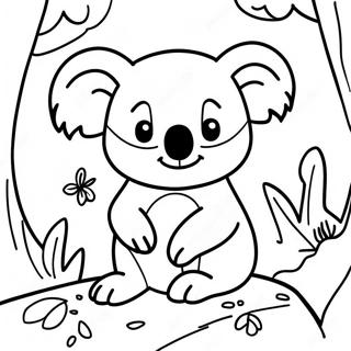 Abenteuerlicher Koala Im Dschungel Ausmalbild 29989-26991