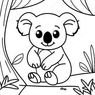 Abenteuerlicher Koala Im Dschungel Ausmalbild 29989-26992