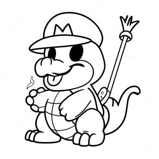 Lemmy Koopa Mit Zauberstab Ausmalbild 30369-27291