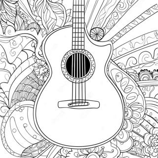 Gitarre Ausmalbild 3038-2484