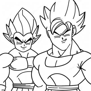 Goku Und Vegeta Ausmalbild 30438-27341