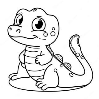 Niedliches Cartoon Salamander Ausmalbild 30709-27561