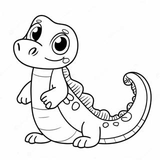 Niedliches Cartoon Salamander Ausmalbild 30709-27562