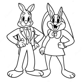 Roger Rabbit Und Jessica Rabbit Ausmalbild 31049-27836