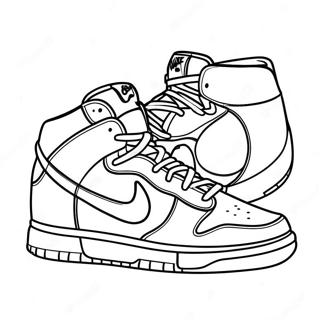 Nike Dunk Sneakers Ausmalbild 31098-27870