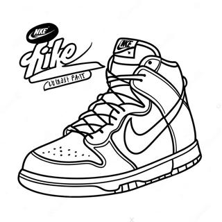 Nike Dunk Sneakers Ausmalbild 31098-27871