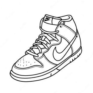 Bunte Nike Dunk Schuhe Ausmalbild 31099-27875